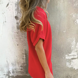 ダイアナ™ | シックなラウンドネックブラウス