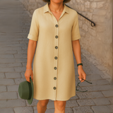 Ria™ | エレガントなロングシャツドレス