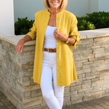 ルイーズ™ | リボン袖のシンプルなシャツブラウス