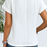 Marijke™ | 襟付きボタンダウンブラウス