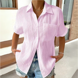 Anneke™ | エレガントなシャツカラーのブラウス