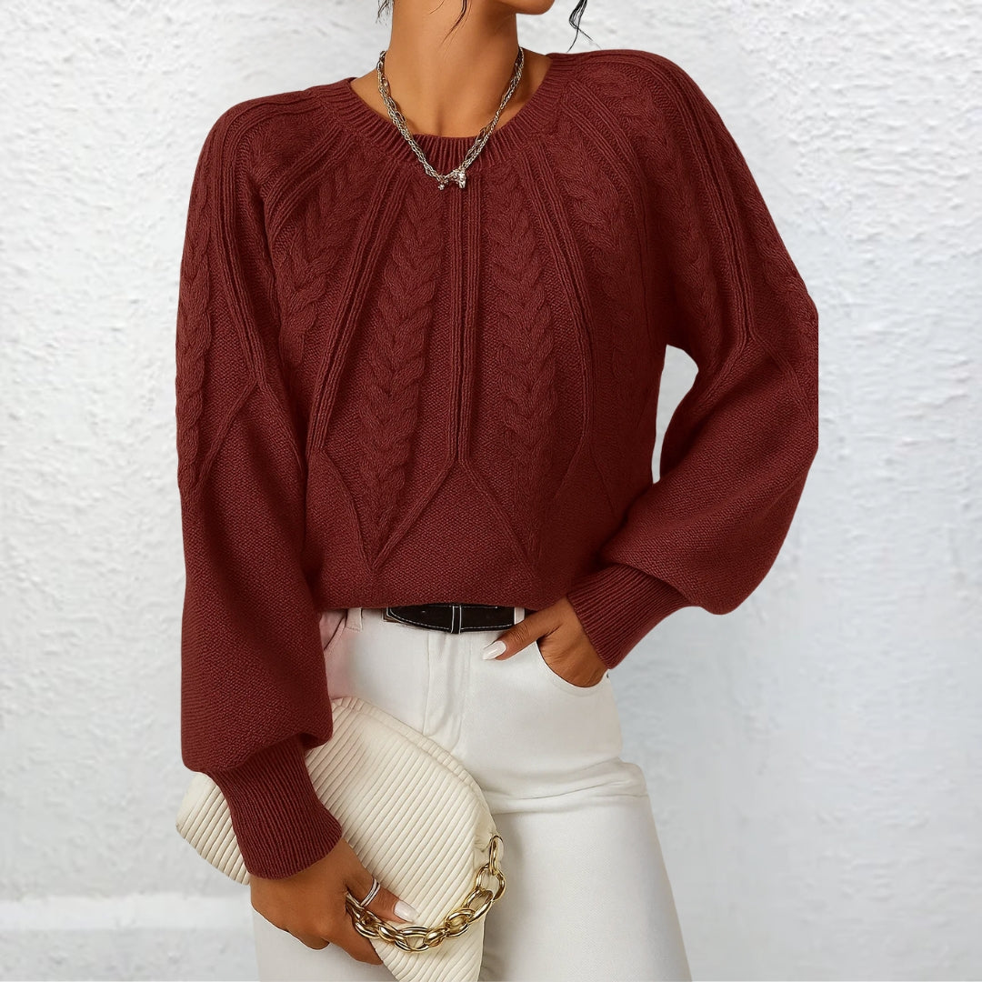 エリカ™ | ワイドスリーブのエレガントなニットセーター