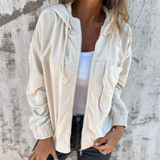 エラ™ | コードフードジャケット（ジッパー付き）