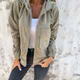 エラ™ | コードフードジャケット（ジッパー付き）