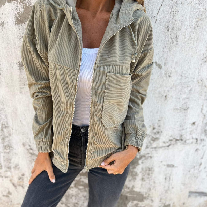 エラ™ | コードフードジャケット（ジッパー付き）