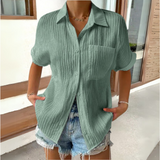 Anneke™ | エレガントなシャツカラーのブラウス