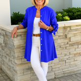 ルイーズ™ | リボン袖のシンプルなシャツブラウス