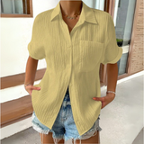 Anneke™ | エレガントなシャツカラーのブラウス