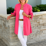 ルイーズ™ | リボン袖のシンプルなシャツブラウス