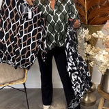 Janny™ | エレガントなデザインのカジュアル長袖ブラウス