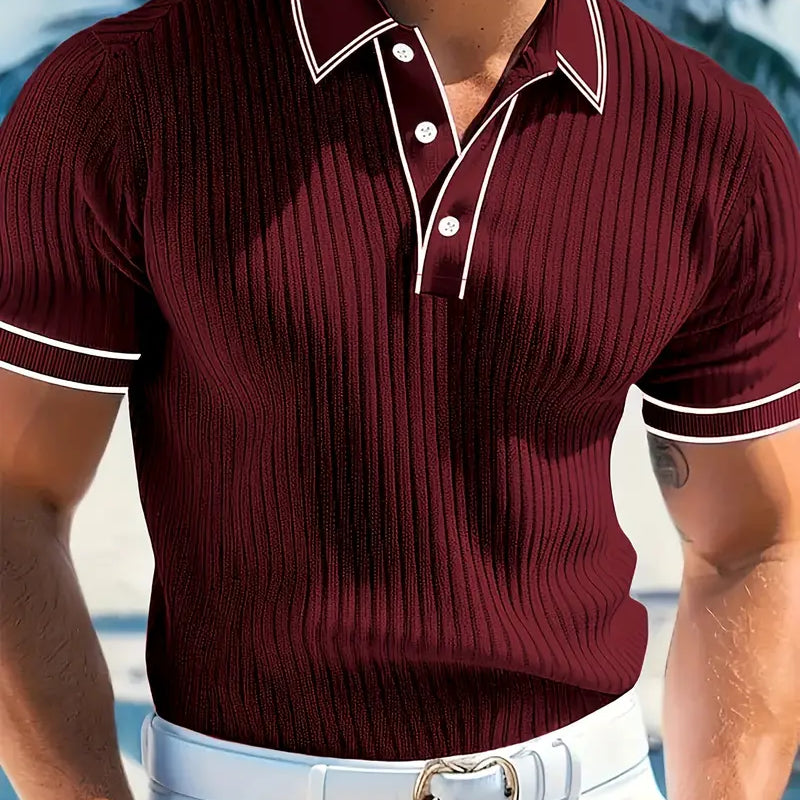 ゴラン - エレガントなショートスリーブポロシャツ