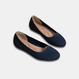 エディス™ | エレガントな通気性バレリーナシューズ（スリッポン）