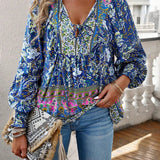 アリヤ - 花柄のエレガントなブラウス