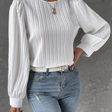 ビアンカ™ | エレガントなランタンスリーブブラウス