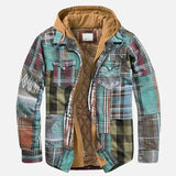 アンドレア - スタイリッシュ パッチワーク チェック ジャケット