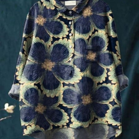 HIKOMA - 花柄ブラウス