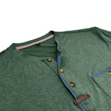 チャボール - クルーネックとポケット付きのスタイリッシュなTシャツ