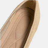 エディス™ | エレガントな通気性バレリーナシューズ（スリッポン）