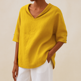 Willeke™ | エレガントなVネックブラウス