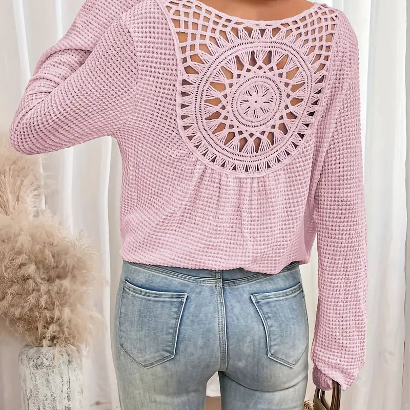 Wilma™ | エレガントなVネックのイビザスタイルブラウス