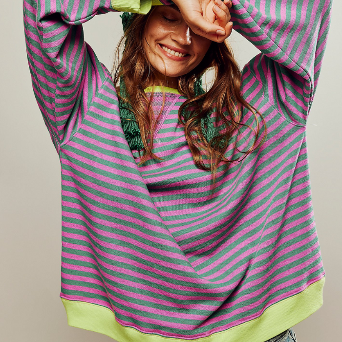 アニカ™ | オーバーサイズのストライプセーター