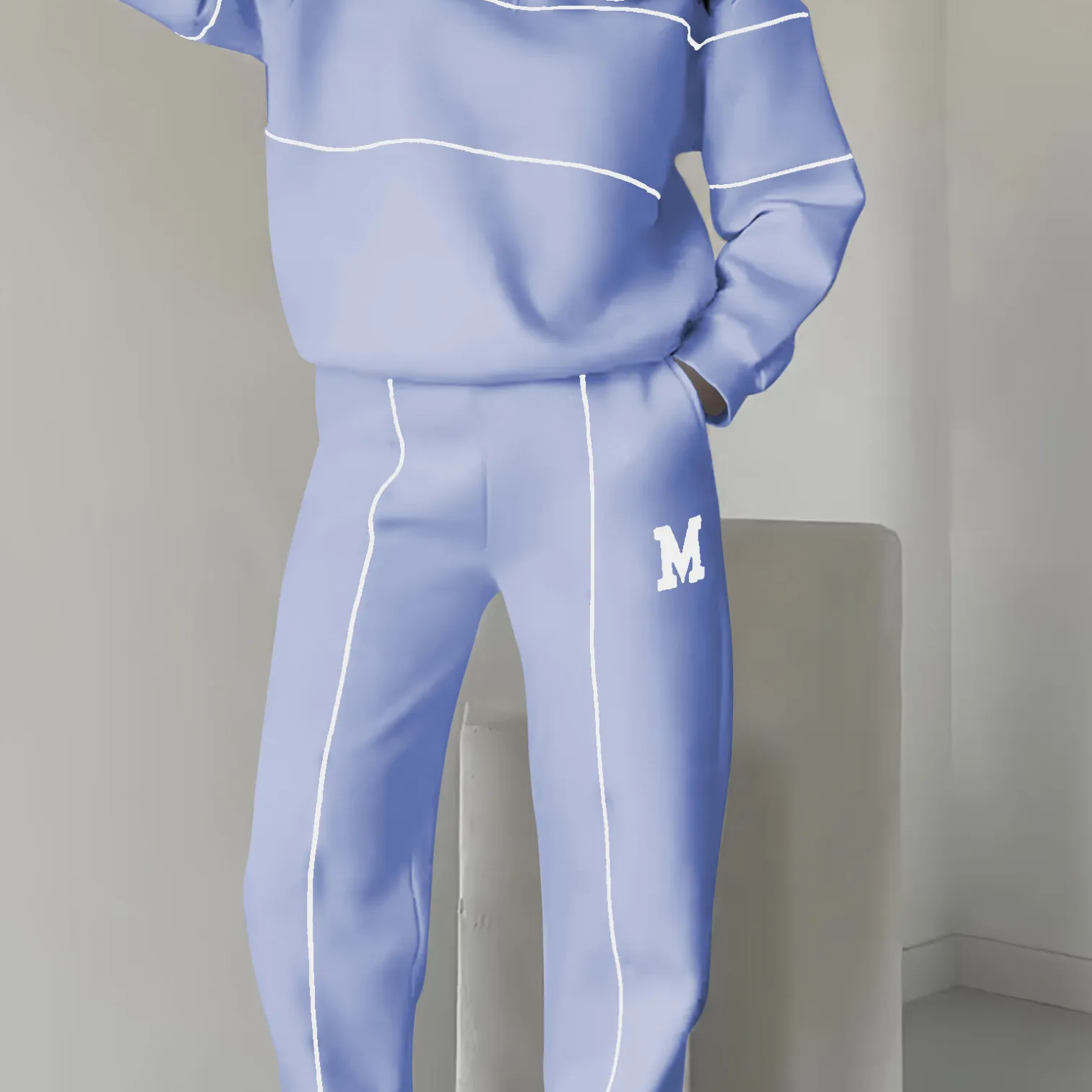 ジャニーヌ - 長袖のカジュアルな2ピース女性セット