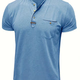 チャボール - クルーネックとポケット付きのスタイリッシュなTシャツ