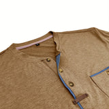 チャボール - クルーネックとポケット付きのスタイリッシュなTシャツ