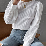 ビアンカ™ | エレガントなランタンスリーブブラウス