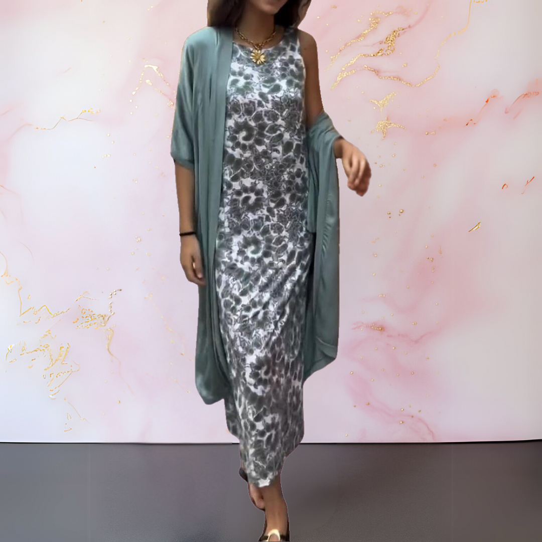 メラニー™ | エレガントなドレスとカーディガン