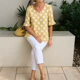 Nel™ | エレガントな水玉ブラウス