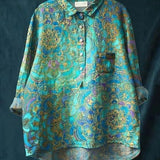 HIKOMA - 花柄ブラウス