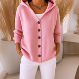 フェリシア™ | トレンディなフード付きカーディガン