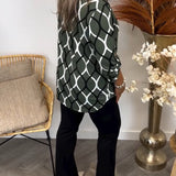 Janny™ | エレガントなデザインのカジュアル長袖ブラウス