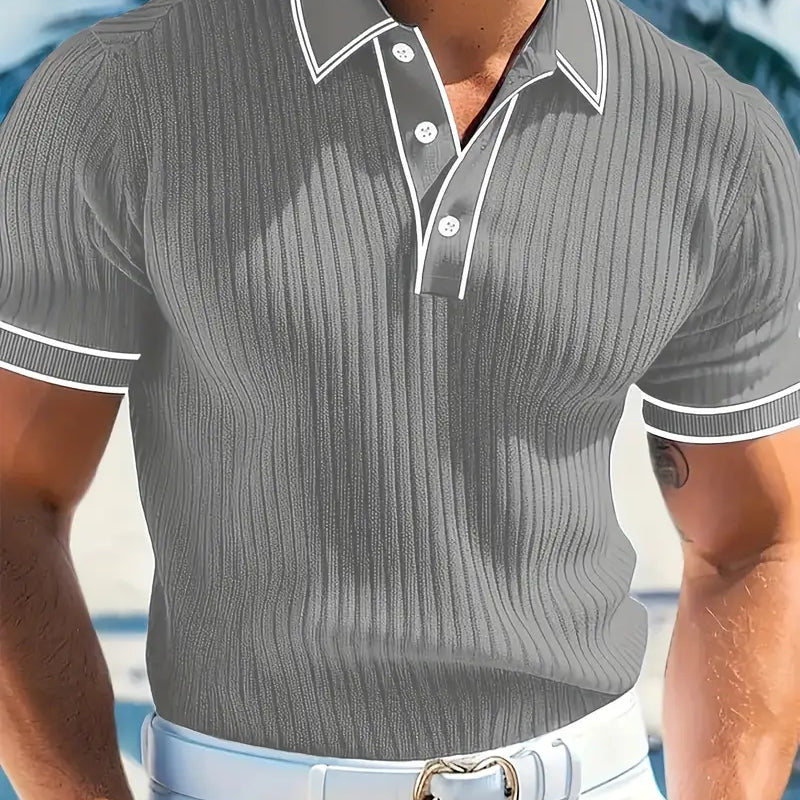 ゴラン - エレガントなショートスリーブポロシャツ