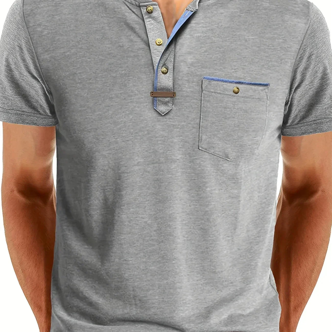 チャボール - クルーネックとポケット付きのスタイリッシュなTシャツ