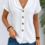Marijke™ | 襟付きボタンダウンブラウス
