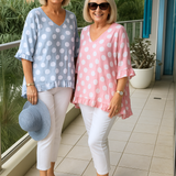 Nel™ | エレガントな水玉ブラウス