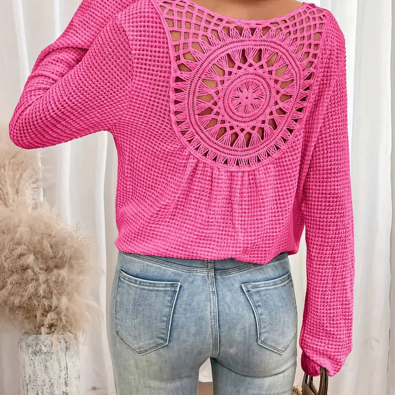 Wilma™ | エレガントなVネックのイビザスタイルブラウス