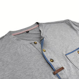 チャボール - クルーネックとポケット付きのスタイリッシュなTシャツ