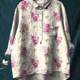 HIKOMA - 花柄ブラウス