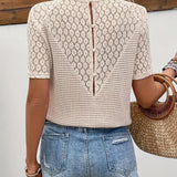 マルリーン™ | レース袖とVネックのエレガントなブラウス