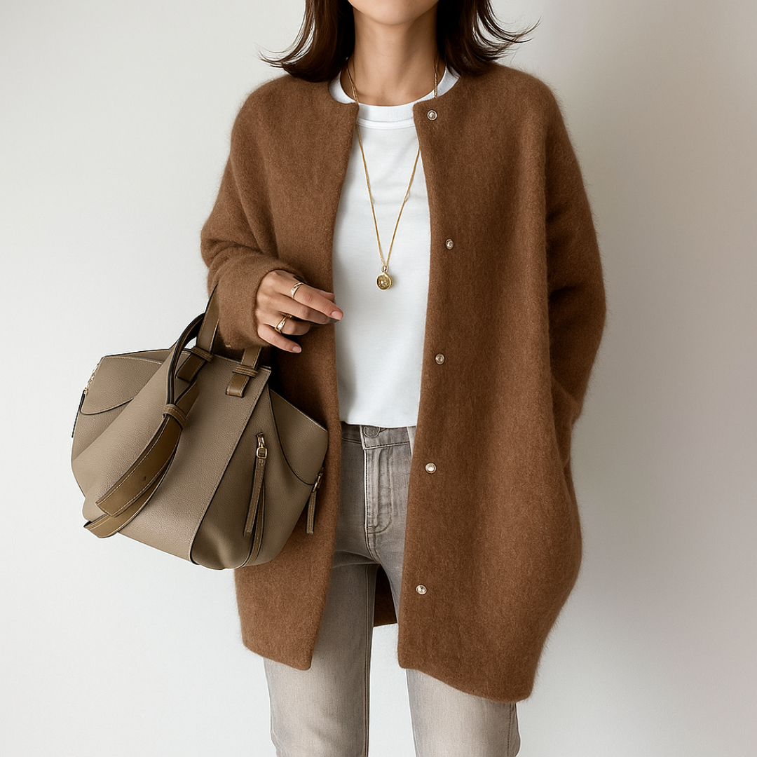 シルビア™ | 暖かくてスタイリッシュなカーディガン