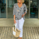 Marloes™ | エレガントな花柄ブラウス