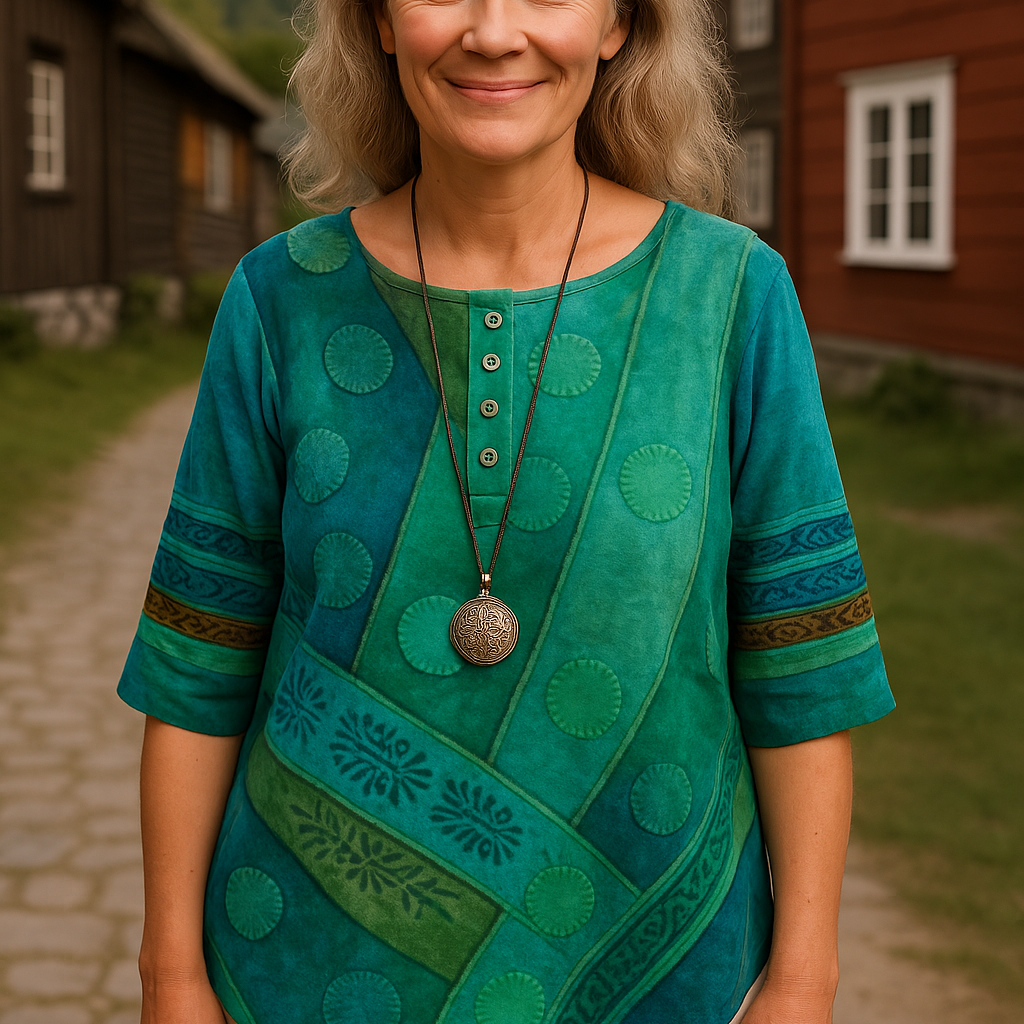 Greta™ | 快適でカラフルな半袖ブラウス