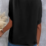 Mieke™ | シンプルなVネックブラウス