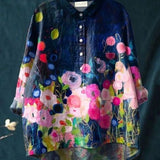 HIKOMA - 花柄ブラウス