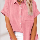 Eva™ | 快適なリネンシャツブラウス