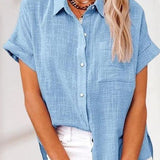 Eva™ | 快適なリネンシャツブラウス