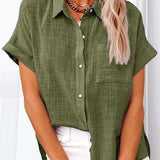 Eva™ | 快適なリネンシャツブラウス